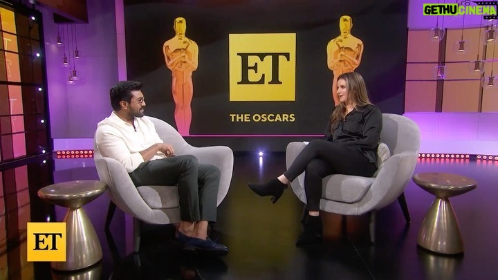 Ram Charan - 1.1 Million Likes - Gearing up for Sunday 🌟. Had a gud chat with @ash_crossan at @entertainmenttonight