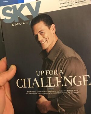 Randy Orton Instagram - I’m on a flight to London and see this striking young man asking me a question. Why yes @johncena I am up for a challenge, are you? Let’s say ohhhh I dunno, #Wrestlemania36 maybe? Or does Hollywood have you booked solid? #WM36