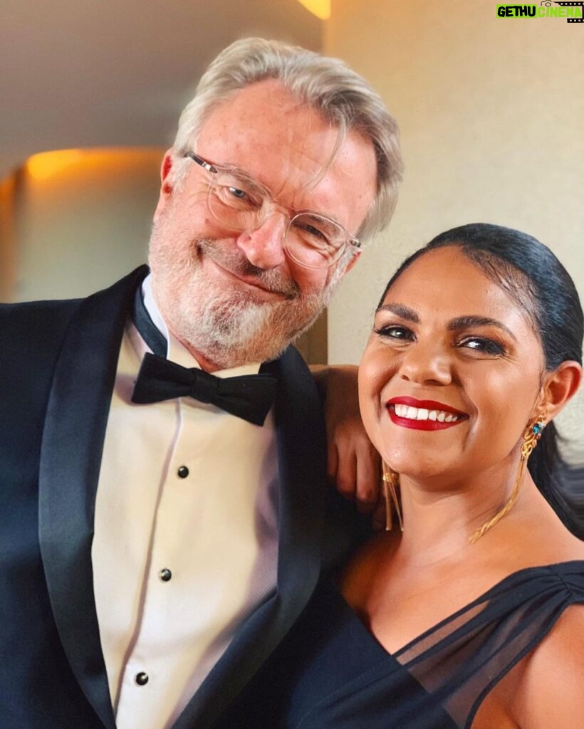 Rarriwuy Hick Instagram - There were three things I wanted last night. • Twerk on the red carpet. • Win a silver Logie. • Get a photo with Sam Neill. My life is now complete