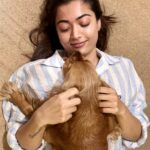 Rashmika Mandanna Instagram - She just makes everything better. 🤍🐶
