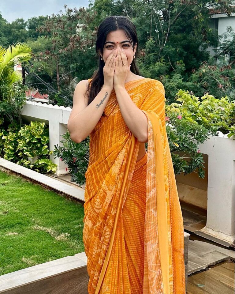 Rashmika Mandanna Instagram - So it’s been almost 6-7 years since I’ve known Sai and his family and 2 days back he - who’s also like a family to me, got married and I had the opportunity to be a part of his big day.. ❤️❤️ It makes me so happy to see these lovely people around me grow into such amazing human beings and it’s so nice to see all of them so happy. 🤍 I tho still can’t believe he’s married now..🙊😄 but it truly makes me super happy. ❤️ Congratulations @saibabu2223 and Preethi.. 🤗 god bless you with all my heart. I wish your lives are filled with happiness always. 🤍🌻 Hyderabad