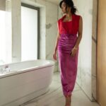Rashmika Mandanna Instagram – When our creativity met the washroom 🌸🥲😂