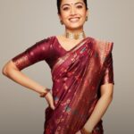 Rashmika Mandanna Instagram - You guys know how much I LOVEEEEE wearing sarees 🤍 Get these amazing designs at @janasyaclothing ! ✨ ​ Join the style revolution at www.janasya.com ​ #Janasya #Partnership