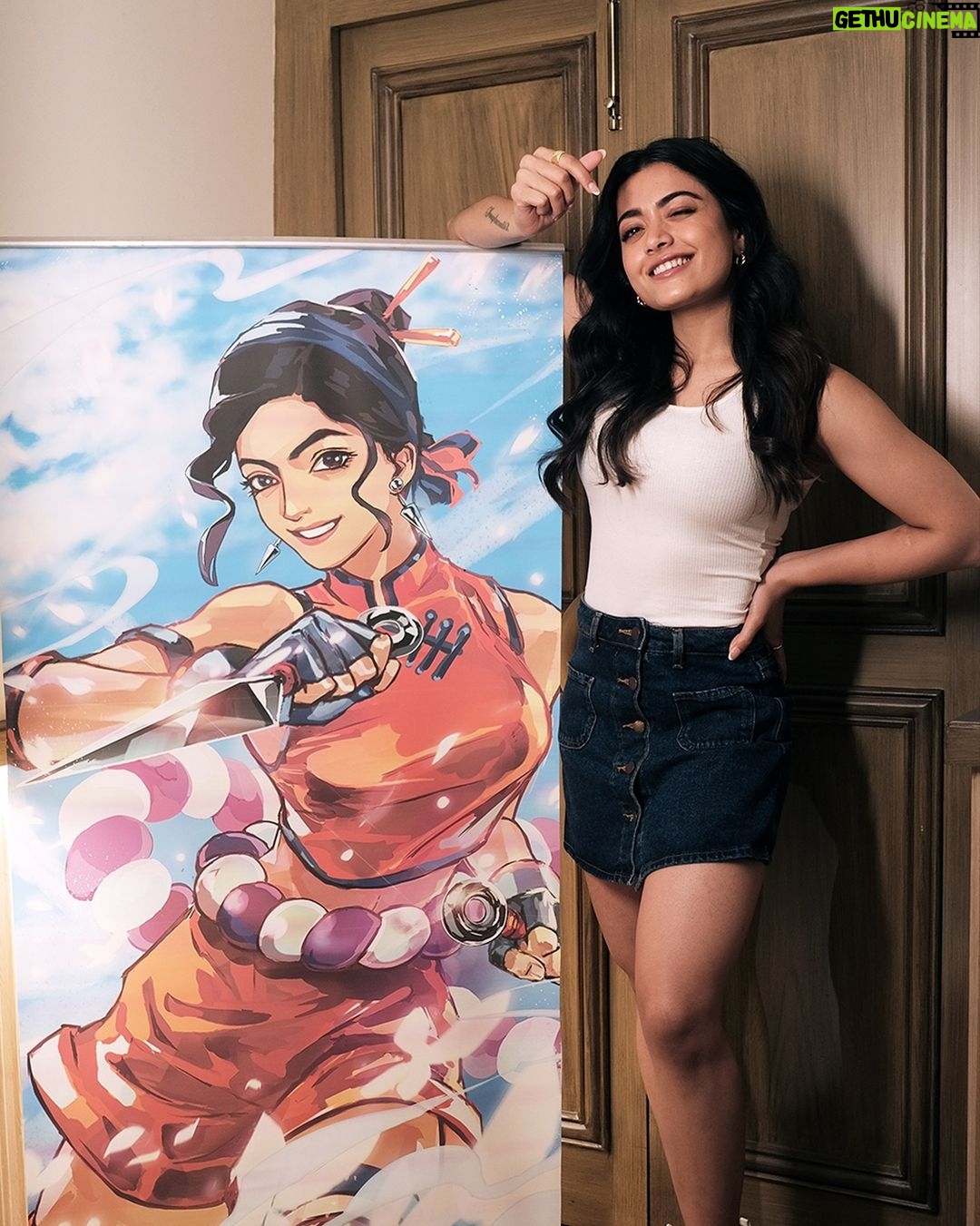 Rashmika Mandanna Instagram - Thank you @crunchyroll_in for turning me into a shinobi π€π€π€π€ Loveeeeeee the incredible gift π π Also Iβm enjoying watching anime in Tamil and Telugu on Crunchyroll. Iβm currently hooked on JUJUTSU KAISEN, Demon Slayer: Kimetsu no Yaiba Entertainment District Arc and My Dress Up Darling, and what an incredible experience itβs been! Eagerly looking forward to more Tamil and Telugu dubs on Crunchyroll - itβs going to be amazing!π€π€ #partnership