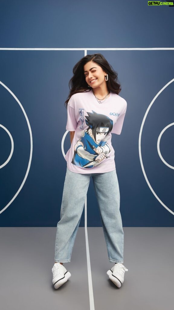 Rashmika Mandanna Instagram - All Eyes On You | Bewakoof® 👀 Had so much fun doing this shoot 🤍 took me back to my college daysssss ✨ With Bewakoof, we’ll get you the spotlight, you steal the show! 😎 Head to the link in @bewakoofofficial bio to shop expressive casual wear! #alleyesonyou #Bewakoof #Bewakoofofficial #partnership
