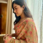 Rashmika Mandanna Instagram – A saree can never go wrong. 🧡💛