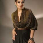 Raveena Tandon Instagram - Golden nights .. event ready .. Outfit - @shantanunikhil @snbyshantanunikhil Earrings - @tikamdasmotiramjewellers @ascend.rohank Rings - @tikamdasmotiramjewellers @hybajewels Footwear - @paioshoes Styled by @poojagulabani Make up ,Hair by @sshurakhan @ashisbogi Shot by @deepak_das_photography Managed by @reemapandit @snbyshantanunikhil Mumbai, Maharashtra