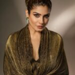 Raveena Tandon Instagram - Golden nights .. event ready .. Outfit - @shantanunikhil @snbyshantanunikhil Earrings - @tikamdasmotiramjewellers @ascend.rohank Rings - @tikamdasmotiramjewellers @hybajewels Footwear - @paioshoes Styled by @poojagulabani Make up ,Hair by @sshurakhan @ashisbogi Shot by @deepak_das_photography Managed by @reemapandit @snbyshantanunikhil Mumbai, Maharashtra