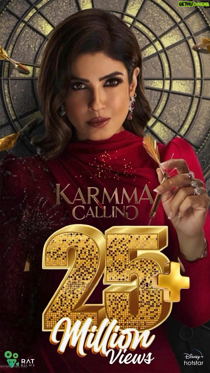 Raveena Tandon Instagram - Hit 25+ million views on our official trailer✨✨ #karmmacalling #HotstarSpecials #KarmmaCalling - all episodes streaming from Jan 26th only on @disneyplushotstar @officialraveenatandon @namrata.sheth @gauravshogun @varunsood12 @waluschaa @piyushkhati @devangshisen @masiwali @rachitsingh08 @Amyaela #Mohan kapoor @shatafclicks @virafpp @alpanabuch19 @rohitboseroy @vikramjeetvirk @ratfilmsindia @ruchinarain @ashutoshunlimited @itstahershabbir . . #explore #raveenatandon #varunsood #webseries #revenge #hotstar #actor #productionhouse #reelsinstagram #trailer #25million #viralreels #fyp