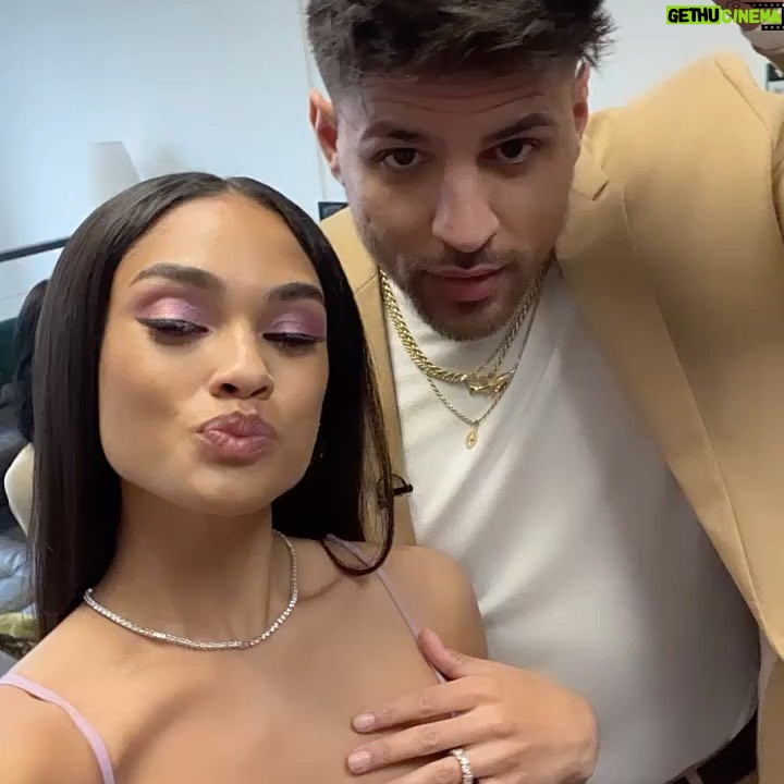 Ravyn Rochelle Instagram - Don’t be fooled.. the reunion will always bring the drama!! 🥴 tune into @mtv tonight at 8pm for all the ☕️ on @thechallenge #rideordie 💜 (ps the last slide is dealing with a man in a nutshell🤣) hair styled by @sleekedbyloafaa dress from @houseofcb