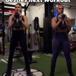 Ravyn Rochelle Instagram - A mix of exercises we used to get ready for The Challenge! Hold each other accountable and check their TECHNIQUES OK ☺️ Alternating between workouts and pushing eachother is the best way I love to workout! BELOW ARE THE DEETS 1. Weighted Squats 2. Weighted lunges 3. One leg hip raises 4. Weighted Bulgarian split lunges (WHOLE SET X3) 1. Ball slams 2. Skiis 3. Planks 4. Box jumps to burpees (Whole set x3) Let’s go for time! 45 secs of each exercise 🔥🔥🔥 #save #share #partnerincrime #fullbodyworkout ❤️