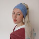 Rebecca Flint Instagram - RECREATING A MASTERPIECE 💫 using @photoshop Trying my hand at time travelling 🔎 I felt inspired to join this mysterious muse behind the frame over 358 years after she was first brought to life… JOHANNES VERMEER: GIRL WITH A PEARL EARRING also known as… A Tronie painted in the Turkish Fashion Portrait in an Antique Costume, uncommonly artistic Girl with a Turban Girl with a Pearl The Pearl ✨ Are you a fan of this painting? 🔎 Follow to see how I did it ✌️😊 #historyofart #classicalpainting #classicalart #arthistorian #arthistory #arthistorymemes #girlwithapearlearring #johannesvermeer #vermeer #girlwithpearlearring #pearls #mauritshuis #paintingtransformation #beforeandafter #photoshoppro #artdetails #artofdetails #classicalartdetails #artcloseup #closeuppainting #fineartdetail #17thcentury #1600s #1600sart #17thcenturyart