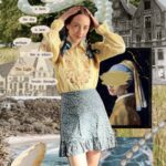 Rebecca Flint Instagram - Inspired by Vermeer 🐚 Girl with a Pearl Earring 👨‍🎨 Dress: blouse vintage 🌸 Skirt: @brandymelvilleuk Shoes: cowboy boots @elindiovintage Socks: @uniqlo #girlwithapearlearring #artlover #classicart #girlwithapearlearringfilm #vermeer #johannesvermeer #artfashion #fashioninspiration #outfitinspiration #fashionlooks #ootddetails #ootdgirls #balletcore #coquettefashion #romanticstyle #softgirlaesthetic #softgirl #princesscore #historyoffashion #historyfashion #fashionhistory #fashionhistoryblogger #retrofabric #modeparisienne #lavieparisienne #blogeusemode #parisstreetstyle #monlook #onparledemode #fashionguide