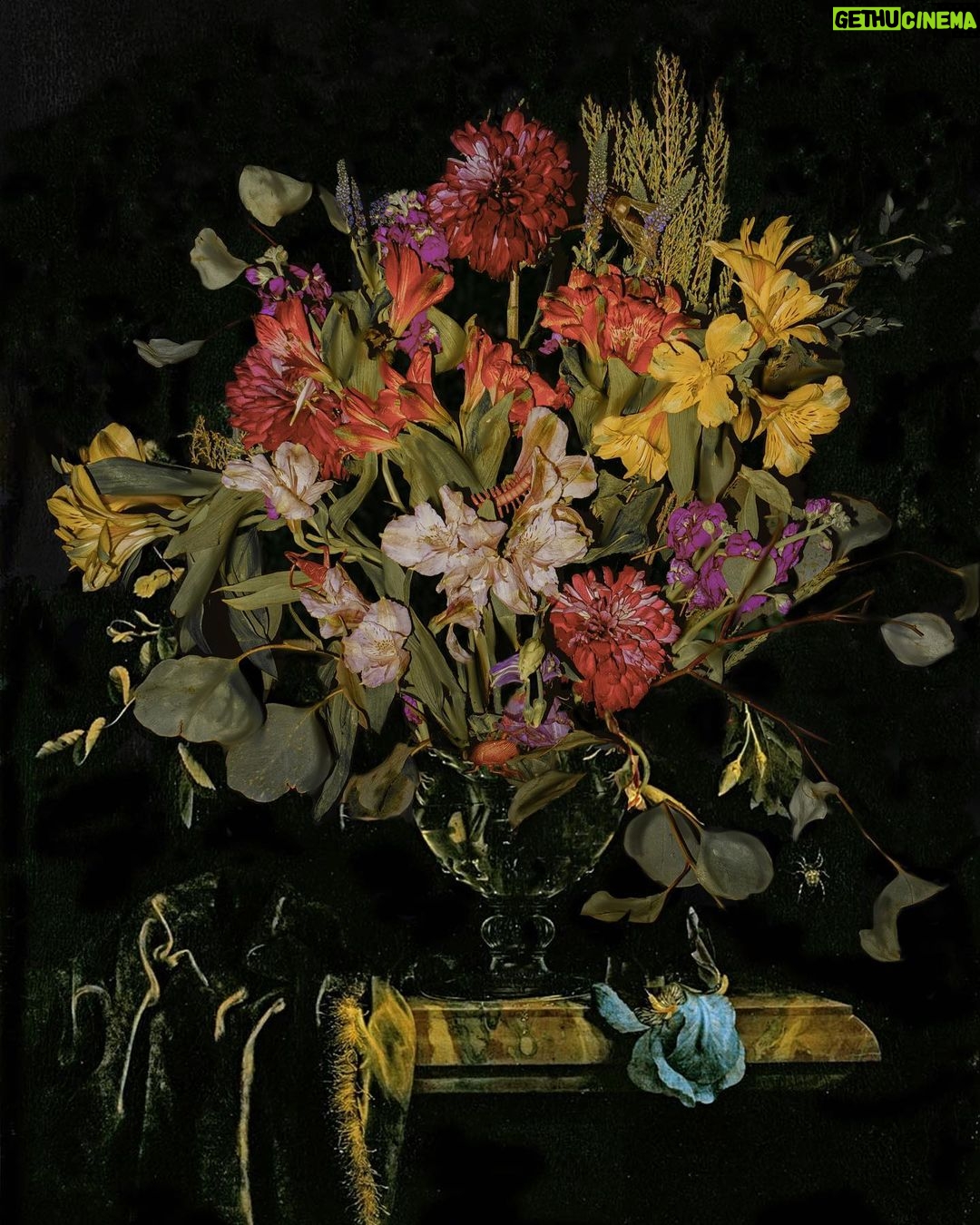 Rebecca Flint Instagram - BEFORE & AFTER: Creating an Old Masters’ floral still life arrangement 🐛 Wow! I really tried my hardest with this but let me tell you, it was kind of difficult to replicate the beautiful way in which these artists paint... I feel like I’m so used to editing people, but editing flowers is a completely different ball game. Would love to know your thoughts! Can you name any of these flowers?💐 P.S. ZOOM IN for bugs! 🐜🐞 #springbulbsurprises #flowersoflondon #earlyspringflowers #springgardening #springbulbs #grownnotflown #botanicalphotography #arthistory101 #freshflowerarrangement #17thcenturyart #arrangementflower #classicalpainting #bouquetoftheday #floralstyling #floristry #17thcentury #historyofart #artofdetails #classicalartdetails #natureartdetails #artcloseup #cottagefairy #wherefairiesdwell #theheartofslowliving #asecondofwhimsey #thatvelvetfeeling #meadowcore #gardencore #quietchaotics #floweraesthetic National Gallery