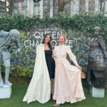 Rebecca Flint Instagram - a new story awaits 📝 I had the pleasure of watching the brand new @bridgertonnetflix series: Queen Charlotte 👑 You know I’m such a huge fan of this show, I love how fun it is and how accessible it makes enjoyment of the aesthetics and fantasy of the Regency era! Netflix held a beautiful garden party in the heart of Leicester Square 📍with afternoon tea, toasts, astronomers, and the best dressed guests I’ve ever seen 😊 If you’re a fan of the Bridgerton universe, this prequel comes out on 4th May, be there! 🐎 #queencharlotte #queencharlottegardenparty #bridgerton #netflix #vintagelauraashley #lauraashley #lauraashleyuk #thisjaneaustenlife #lafemmeparisienne #coquettefashion #parisiennegirl #asecondofwhimsey #amomentofwonder #meadowcore #warmcore #vintagecore #quietchaotics #monlook #embracingtheseasons
