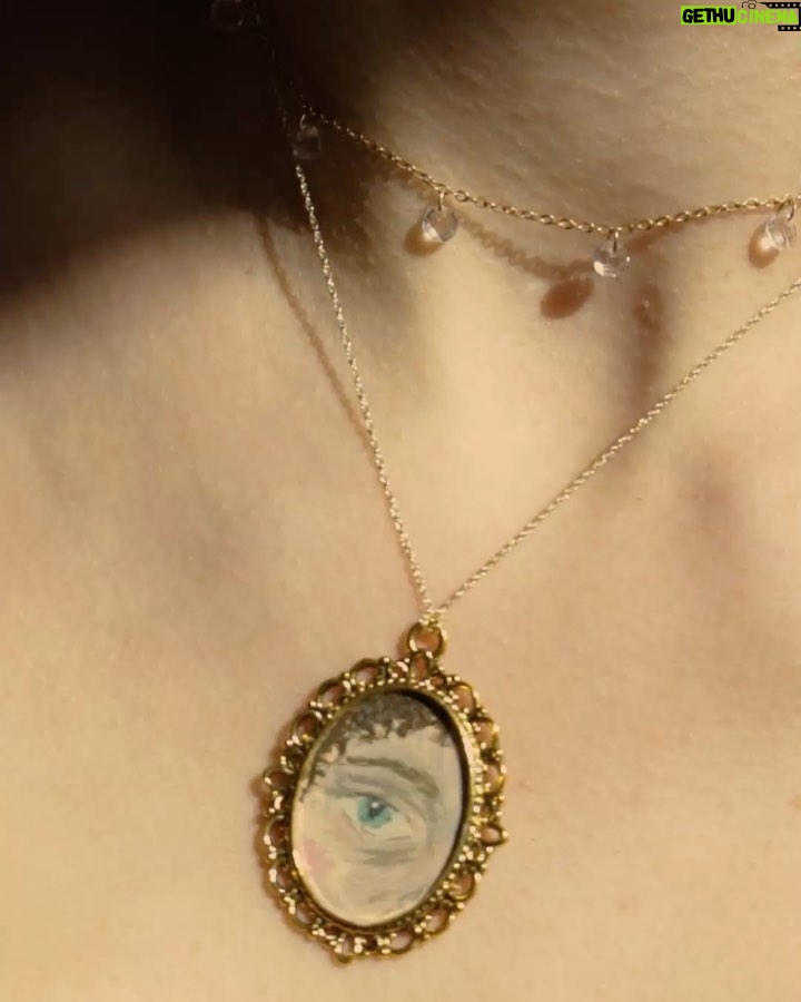 Rebecca Flint Instagram - The Lover’s Eye 👁️‍🗨️ a romantic and rare regency era trend in miniature portraiture ❣️⁣ ⁣ Less than 1,000 original Lover’s Eye miniatures are known to be in existence, so I had no choice but to try and paint my own! I’m no artist, but I took to my paints with my finest brush at hand 🖌️⁣ ⁣ WHAT IS A LOVER’S EYE PAINTING?⁣ ⁣ Before we had cameras at our disposal, for the wealthiest of the past, a miniature portrait was the only way to keep your loved one’s likeness on hand. ⁣ ⁣ Said to be invented by Prince George of Wales 👑, in pursuit of a woman he was not permitted to marry, he instead sent her a small portrait of solely his eye in one of his love letters 💌 prior to their secret engagements. In return, she commissioned an eye portrait of her own for him to wear around his neck. 👁️⁣ ⁣ Eyes are the window to the soul, and by reducing the miniature portrait to only an eye, intrigue and anonymity could blossom 🌸 as a result. These trendy portraits became a tokenistic way to secretly carry your lover with you, without exposing who they may be.⁣ ⁣ Why not try and create your own too? Mayfair