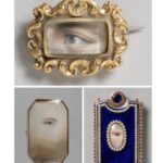 Rebecca Flint Instagram - The Lover’s Eye 👁️‍🗨️ a romantic and rare regency era trend in miniature portraiture ❣️⁣ ⁣ Less than 1,000 original Lover’s Eye miniatures are known to be in existence, so I had no choice but to try and paint my own! I’m no artist, but I took to my paints with my finest brush at hand 🖌️⁣ ⁣ WHAT IS A LOVER’S EYE PAINTING?⁣ ⁣ Before we had cameras at our disposal, for the wealthiest of the past, a miniature portrait was the only way to keep your loved one’s likeness on hand. ⁣ ⁣ Said to be invented by Prince George of Wales 👑, in pursuit of a woman he was not permitted to marry, he instead sent her a small portrait of solely his eye in one of his love letters 💌 prior to their secret engagements. In return, she commissioned an eye portrait of her own for him to wear around his neck. 👁️⁣ ⁣ Eyes are the window to the soul, and by reducing the miniature portrait to only an eye, intrigue and anonymity could blossom 🌸 as a result. These trendy portraits became a tokenistic way to secretly carry your lover with you, without exposing who they may be.⁣ ⁣ Why not try and create your own too? Mayfair