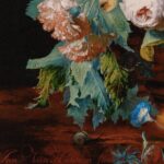Rebecca Flint Instagram - It’s all about the details 🔍 if you walk past, you may miss it. But stand and stay for a while, and you start to notice little creatures dwelling between the flowers. Is that a beautiful leaf, or a butterfly’s wing?⁣ ⁣ These captivating details continue to draw the viewer in. Still life paintings from the mid-millennium captured the beauties of the natural world, and all its creatures, and looking deeper still, it’s further intriguing to imagine the meanings these insects could convey.⁣ ⁣ A butterfly, freed from her cocoon, represents one beautiful yet sorrowful stage of the divine cycle of life - and meanwhile, the caterpillar, another, more hardy and earthen, less beautiful, but closer to birth than death. ⁣ ⁣ Spiders, symbolic of fear and sorrow, creep across the painted pages too, along with beetles (great jewels of nature).⁣ ⁣ One thing’s for certain - a snail is certainly slow enough to make an excellent subject for still life.⁣ ⁣ ⁣ ⁣ 🦋 #artdetails #classicalartdetails #natureartdetails #artcloseup #closeuppainting #fineartdetail #arthistory #historyofart #historyart #arthistory101 #artandhistory #arthistorynerd #classicalpainting #freshflowerarrangement #arrangementflower #17thcenturyart #17thcentury #flowerstilllife #painterly #botanicaldaydreams #dutchstilllife #janvanhuysum #rachelruysch #mariavanoosterwijck #1600sart #1600s #tulipmania #floralfriday #snails #gastropod National Gallery