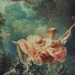 Rebecca Flint Instagram - L'Escarpolette - ‘The Happy Accidents of The Swing’ - painted by Jean Honore Fragonard in 1767 🔎 Delighted by the frivolity and bemused by the eroticism, I had to leap inside the frame of this painting too...⁣ ⁣ 🩰 The Swing is one of the most famous and beloved paintings of the Rococo Era. Depicting a young woman in a billowing dress, she is pushed on the swing by one man behind her, and another below her peers from the bushes to glimpse underneath her dress. ⁣ ⁣ The story goes, that a courtier asked the French painter Gabriel Francois Doyen to capture his mistress in this compromising scene, but refusing on the grounds of frivolity, the commission was then passed on to Fragonard instead, resulting in his most famous piece of work 🎀⁣ ⁣ 🤔 Now tell me - which famous Disney film features this painting too - and what key element of the composition do they purposefully remove? ⁣ ⁣ ⁣ ⁣ ⁣ ⁣ #marieantoinette #historicalcostuming #rococo #jeanhonorefragonard #rococoart #rococostyle #rococodress #frenchelegance #1700s #allabout18thcentury #photoshoppro #classicalpainting #ofwhimsicalmoments #wherefairiesdwell #18thcentury #18thcenturyfashion #marieantoinettestyle #18eme #painterly #likeapainting #fineartphoto #reallifepainting #thewallacecollection #arthistory #historyart #artandhistory #frenchart #chateauversailles #versailles #theswing The Wallace Collection