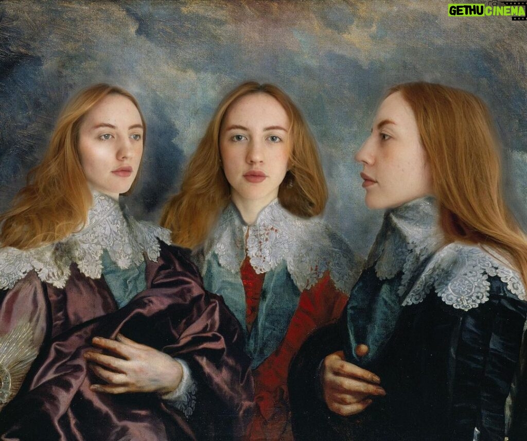 Rebecca Flint Instagram - Trying my hand at a triple portrait, after Anthony Van Dyck’s Charles I in Three Positions 🎨 I always was so captivated by the composition of this piece. I really explored the reason why he was painted in this way - I have some videos explaining it coming out soon! For now, here’s my attempt. Created in Photoshop 🚀 #anthonyvandyck #17thcenturyart #arthistory #historyofart #charlesi #kingcharlesi #charlesiinthreepositions #bernini #royalcollectiontrust #1600sart
