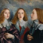 Rebecca Flint Instagram - Trying my hand at a triple portrait, after Anthony Van Dyck’s Charles I in Three Positions 🎨 I always was so captivated by the composition of this piece. I really explored the reason why he was painted in this way - I have some videos explaining it coming out soon! For now, here’s my attempt. Created in Photoshop 🚀 #anthonyvandyck #17thcenturyart #arthistory #historyofart #charlesi #kingcharlesi #charlesiinthreepositions #bernini #royalcollectiontrust #1600sart