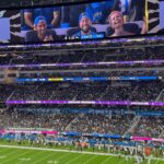 Rebecca Romijn Instagram - Wait. Do I love football? Swipe to see @mrjerryoc trying to get on the Jumbotron SoFi Stadium