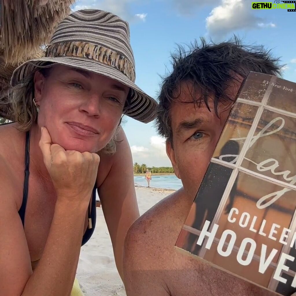 Rebecca Romijn Instagram - Oops. It's #CoHorts NOT #CoHos Got @mrjerryoc hooked on @colleenhoover Enjoy our first review #cohobookstack