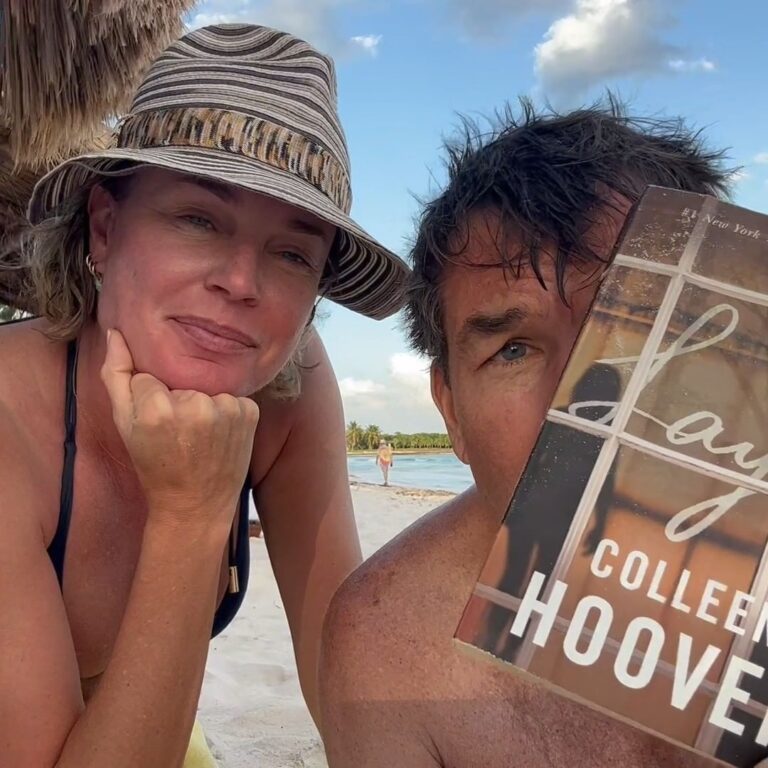 Rebecca Romijn Instagram - Oops. It's #CoHorts NOT #CoHos Got @mrjerryoc hooked on @colleenhoover Enjoy our first review #cohobookstack