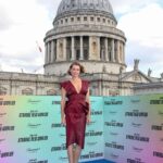 Rebecca Romijn Instagram – Enterprise beamed us down to the London photo call for #StarTrek #StrangeNewWorlds launch of Season two! Dress: @steven_khalil
@maisonprivee_la
Shoes: @ricagno_
Jewelry: @unode50
@michelemariepr