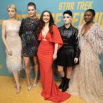 Rebecca Romijn Instagram - 🤍💛❤️❤️❤️ Chapel Una La’an Ortegas Uhura #StrangeNewWorlds 🖖