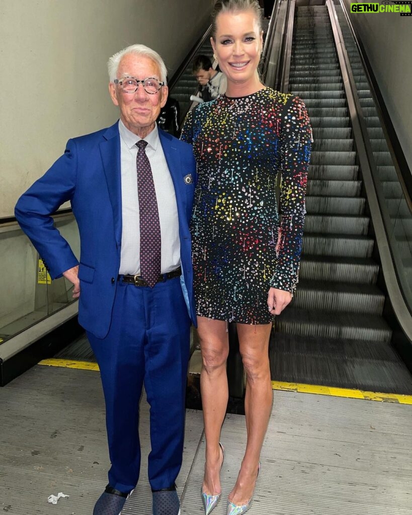 Rebecca Romijn Instagram - From the subway to the #StrangeNewWorlds premiere. My father-in-law and me.