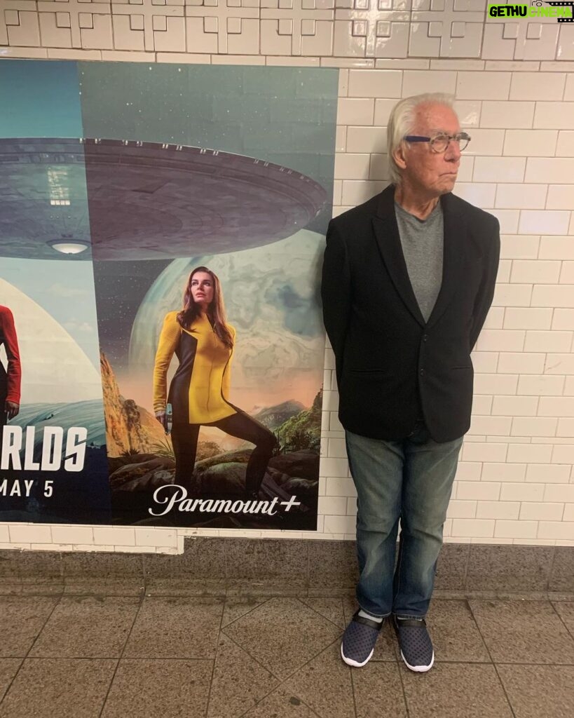 Rebecca Romijn Instagram - If anyone is near the 18th Street Uptown One Train Station, my father-in-law is still next to the Strange New Worlds poster