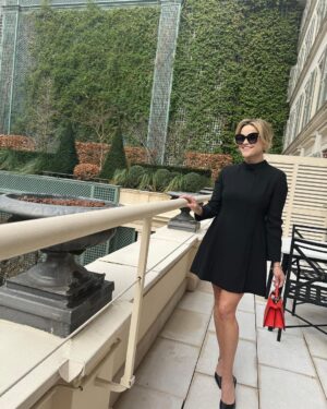 Reese Witherspoon Instagram - Thank you @fendi for having us ❤️

Style: @petraflannery 
Hair: @jillianhalouska 
Makeup: @aureliepayenmakeup 
Outfit: @fendi @mrkimjones 
Jewelry: @tabayer 

Ava: 
Outfit: @fendi 
Jewelry: @tasaki_intl