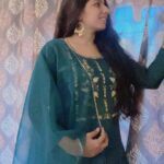 Reeta Mewada Instagram - Write a caption... A real, classy attitude comes from wearing a salwar suit.💚#dress #tadisnal_look❤️