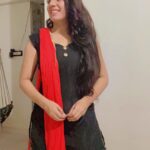 Reeta Mewada Instagram - Embracing the power of monochrome❤️ #dress #suitpatiala #blackandred #panjabigirl #look 💃🏻😊@reetamewada18
