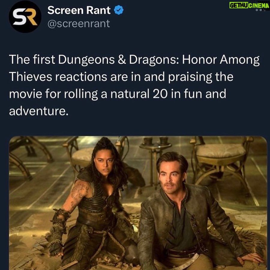 Regé-Jean Page Instagram - Critical hit! 🐉 Everyone who came out last night and shared such an amazing opening last night: thank you! Everyone else: can’t wait for you to join the ride March 31st! @dungeonsanddragonsmovie @christopherleneo @jessica_o_ @holly_macnaghten 📸: @gettyentertainment/Sarah Kerver/@variety