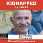 Regina Spektor Instagram – On October 7th, 75 year old David Shalev was stolen from his family when Hamas terrorists invaded Israel. David is about my papa’s age… David is one of over 229+ hostages being held captive in Gaza in unknown conditions for over three weeks. He should be home with his family. Release David now!
#ReleaseTheHostagesNow
#NoHostageLeftBehind
#BringThemHomeNow
To see photos of all of the hostages and to share a poster yourself, please visit @kidnappedfromisrael @bringhomenow