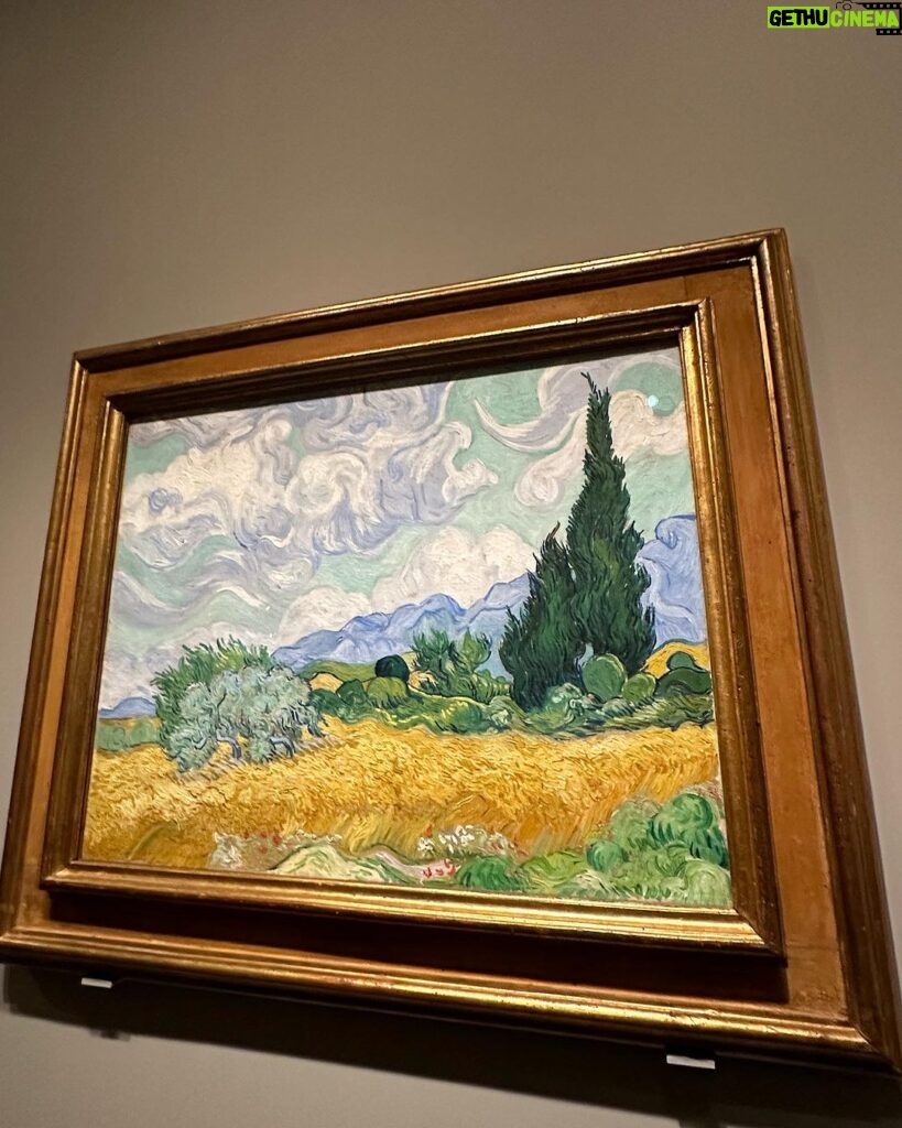 Regina Spektor Instagram - What an unbelievable gift to spend the morning @metmuseum taking in the last day of their incredible Van Gogh’s Cypresses exhibit ❤️🙌 Thank you for having me! Being in the same room as those precious works- many collected from different museums and private collections- was like being a guest at an incredible family reunion. You could almost feel how happy they were to be together. Glancing from one to another in the same space felt so special. Seeing letters to his family up close, the brush strokes, and reading about the history of each work- it all filled me up! If I didn’t have to get to the festival tomorrow, I would have stayed forever (or at least till closing time…) If you’re visiting NYC or you live here- get yourself to #themet The permanent collection is part of my soul, I’ve been coming here since I was small… They always have new incredible exhibits arriving so become friends with this treasure of our city, and you’ll always feel inspired! Today I’m floating having gotten the chance! Extra thanks to Kristen for taking the time to share her knowledge and time with me! 💕👏🙌🌟🖼️ Now to finish packing and to get myself to the Vineyard for @beachroadweekend (*this sunday, my last set of the summer 🎶🐚) PS. I tried my best to capture some moments to share here. There was so much I can’t do it justice. For example- a really interesting thing is that sketch in slide 3 is actually the final version. He painted the painting first, but then wanted to do the sketch because he wasn’t finished with the idea…