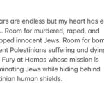 Regina Spektor Instagram - I will not be indifferent to the suffering of Jews and Palestinians… I will keep hope and peace within myself and send love towards you… Am Yisrael Chai 🤍🩵💙