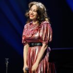 Regina Spektor Instagram - LA! I can’t wait to see you tomorrow at @greek_theatre with the amazing @realaimeemann! Limited tickets remain at the link in bio 💕☀️🌴💫 📸: @tomasflint Stylin’: @orleenyc 👗: @batshevadress 👢: @drmartensofficial