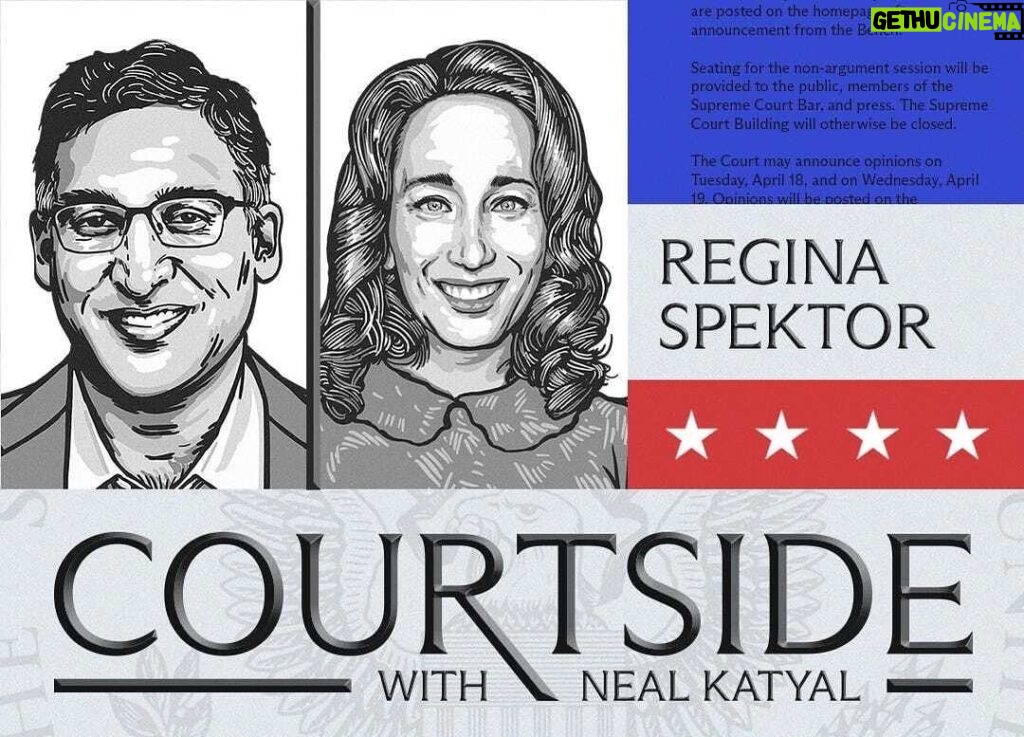 Regina Spektor Instagram - Thank you to @nealkatyal for having me on your podcast “Courtside”. It was wonderful talking about life and laws with you! In this episode, we speak about one of the heartbreaking decisions the Supreme Court decided to uphold- Hawaii v. Trump. It’s so helpful to get Neal’s perspective and explanations for those of us who are on the outside of the system. What an honor to be one of his guests, and I look forward to new episodes highlighting more seminal cases. You can listen in the link in bio 👂💕