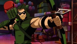 Reid Scott Instagram - @dccomics "INJUSTICE". What a blast to play a hero and a villain in the same movie! Green Arrow and Victor Zsasz, two of my all-time favorites. Who are yours..?