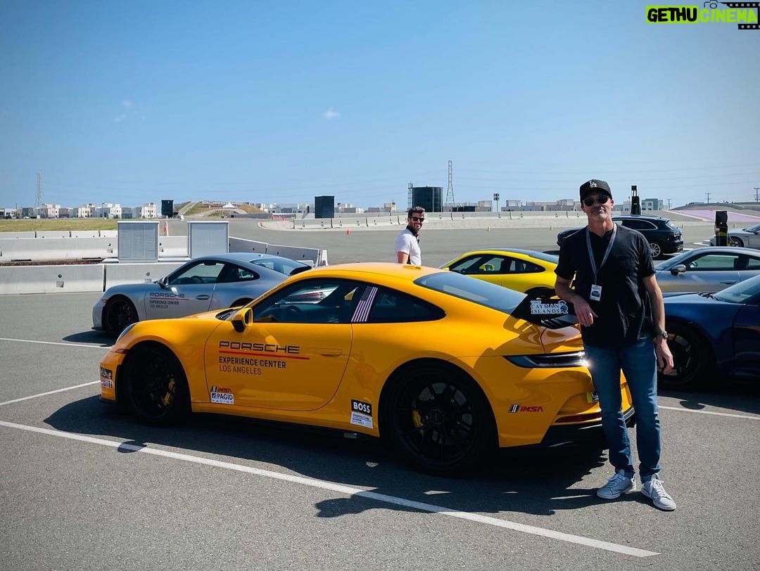 Reid Scott - 452 Likes - Today the need for speed was fulfilled! Had a blast with the whole Porsche team at the Experience Center in LA. Thanks for smiles, the adrenaline rush, and the chance to push those cars to their limit. #PECLA #911 #porsche #damagewaiver
