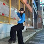 Reina Tanaka Instagram - . ラフやし楽ちんな格好やけど アクセサリーつけたり ビビットな水色着てラフすぎんようにしてみました🩵🩵🩵 ・‥…━━━☞・‥…━━━☞ #れーなこーで #ラブユ #LVEU #アディダス #adidas #エジック #ezick