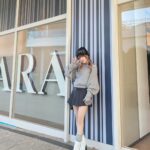 Reina Tanaka Instagram - . 天気が良くて 外で撮る時、寒さも耐えれたし いい写真撮れた😚💙 ・‥…━━━☞・‥…━━━☞ #れーなこーで #ZARA #スカート #ESPERANZA #ブーツ #SPIRALGIRL #トップス
