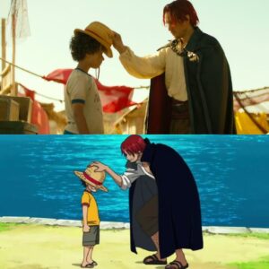 Renato Novara Instagram - Nell’anime sono Luffy, che riceve il Cappello di Paglia da Shanks.
Nel live action sono Shanks, che dà il Cappello di Paglia a Luffy.

Il doppiaggio mi regala anche queste emozioni 💛

#onepiece #netflix #anime #luffy #shanks #doppiaggio