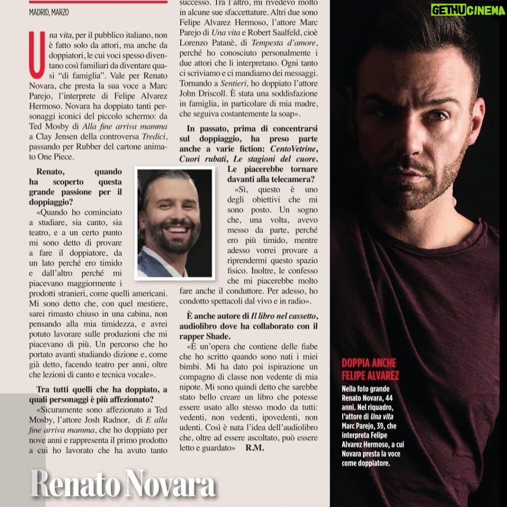 Renato Novara Instagram - Intervista su Visto! Grazie @roberto.mallo @santemassmedia ❤😘