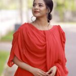 Renu Soundar Instagram - ✨✨✨Cherished in RED❣️🥰🥰🥰 #reddress #drapedress #boutique #design #designer #celebrity #renusoundar #actress #kochigram #picara Kochi, India