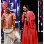 Renu Soundar Instagram - All our dreams can come true if we have the courage to pursue them.. 🥰 #ramukariataward2023 Happy moment Thank you for all the love 📸 @shihabu.sbs Costume 👗 @picara.design Mua @prince_t_narayanan #kerala #malayalamcinema #awardnights #actors
