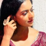 Renu Soundar Instagram - 💜 Mua @rajani_chamayam_bridal #happiness #functionoutfit #kerala #goodvibes